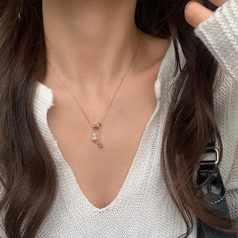 Ascending S925 Silver Necklaces Women's-11