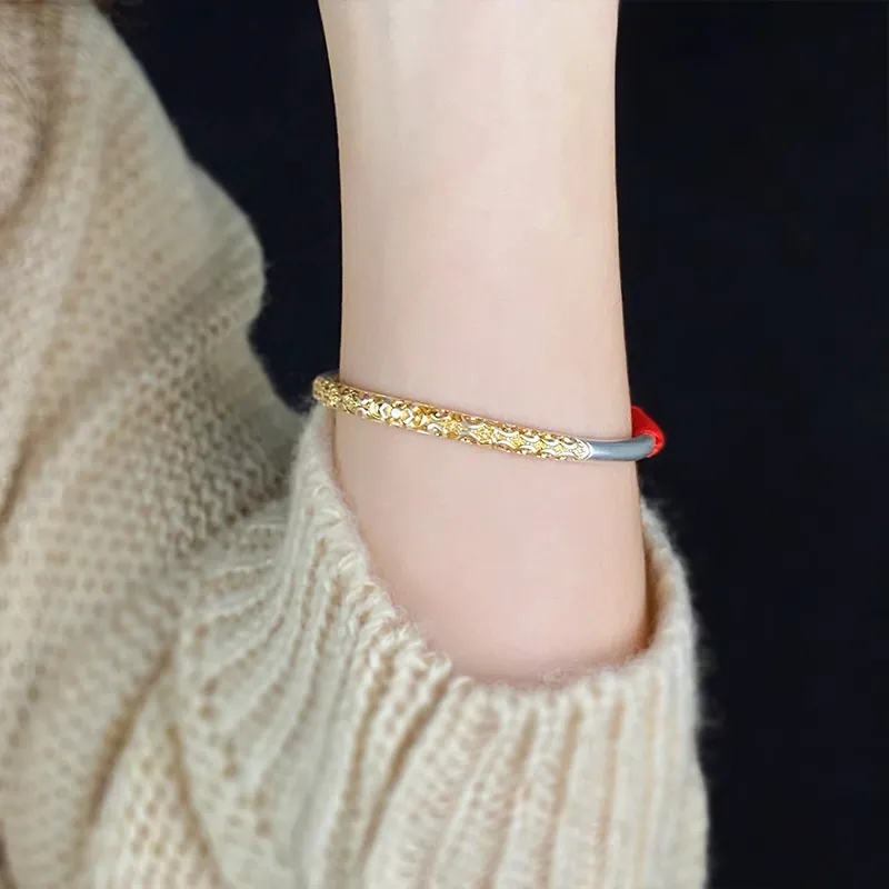 Ascending S999 Fine Silver Bangles Unisex-2