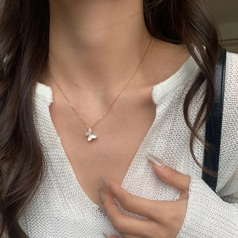 Ascending S925 Silver Necklaces Women's-11