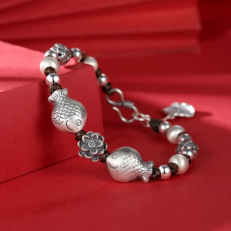 Ascending S999 Fine Silver Bracelets Unisex-3