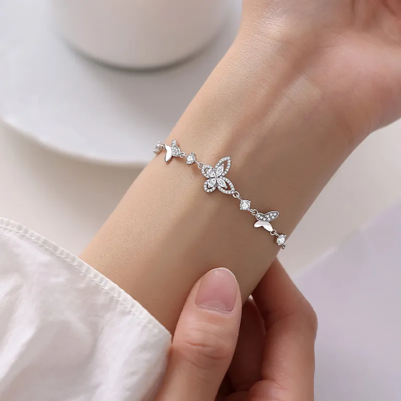 Ascending 925 Sterling Silver Bracelets Women's-3