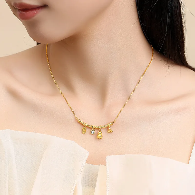 Ascending S925 Silver Necklaces Women's-5