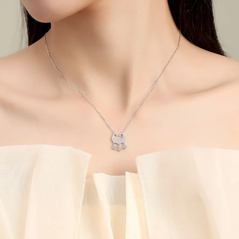 Ascending S925 Silver Necklaces Women's-3
