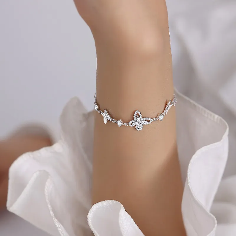 Ascending 925 Sterling Silver Bracelets Women's-5