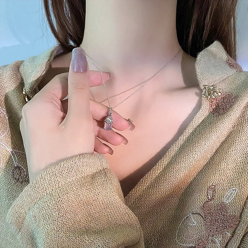 Ascending Chalcedony Necklaces Women's-2