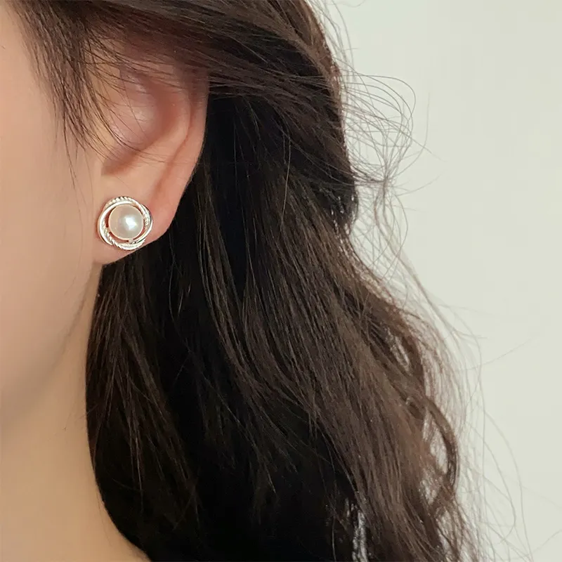 Ascending 999 Fine Silver Stud Earrings Women's-8