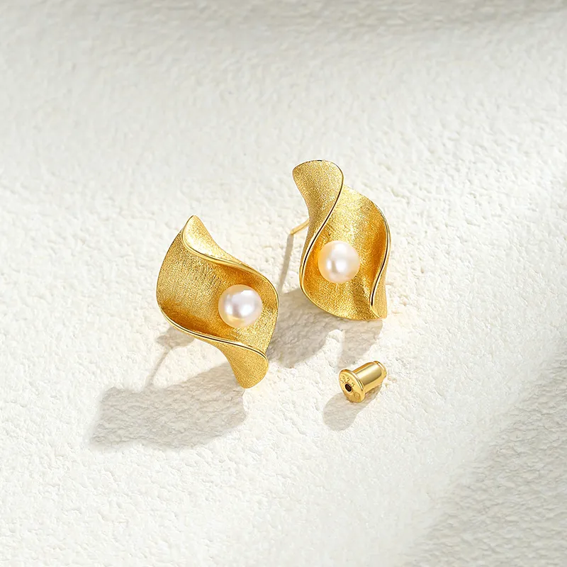 Ascending S925 Silver Stud Earrings Women's-9