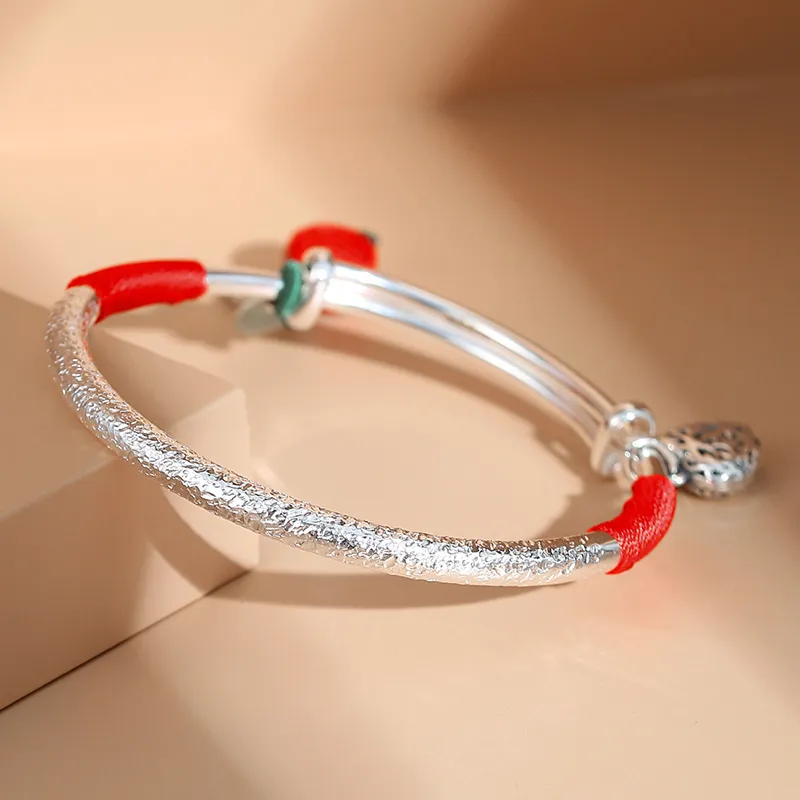 Ascending S999 Fine Silver Bangles Women's-5