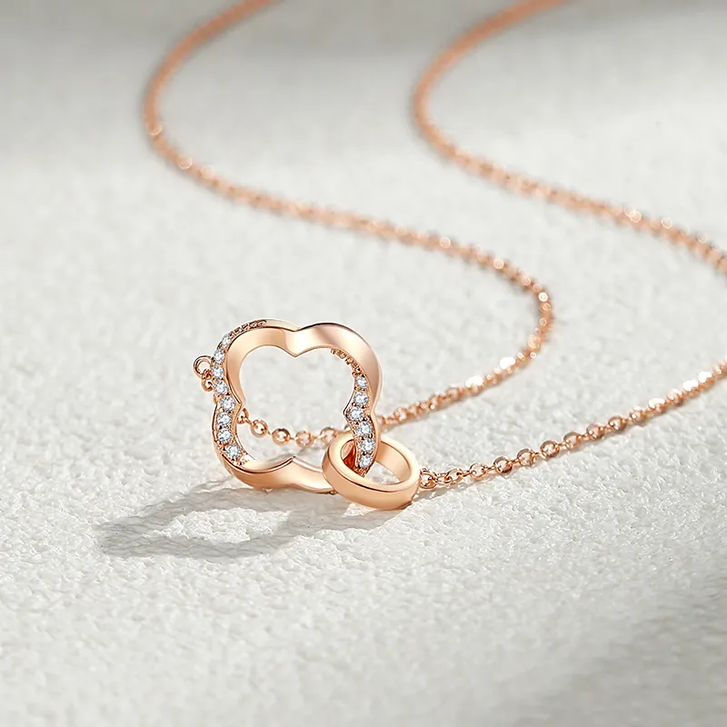 Ascending S925 Silver Necklaces Women's-7