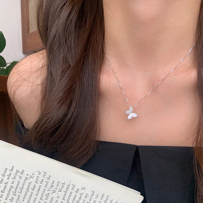 Ascending S925 Silver Necklaces Women's-4