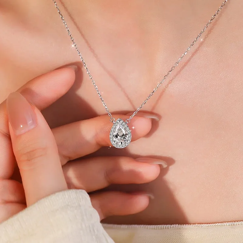 Ascending S925 Is Cubic Zirconia Necklaces Women's-6