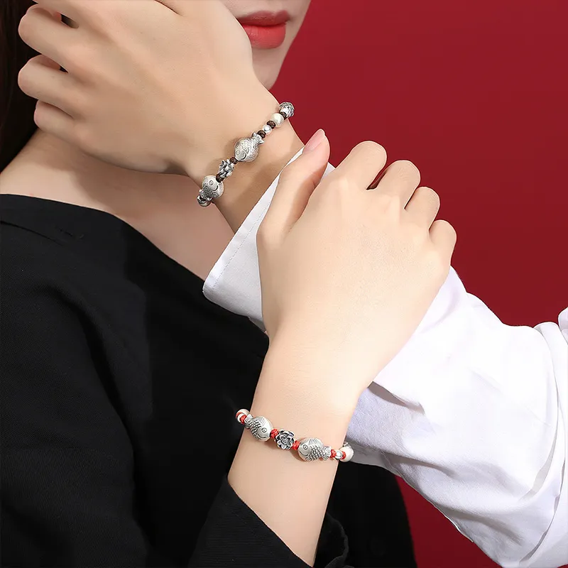 Ascending S999 Fine Silver Bracelets Unisex-2