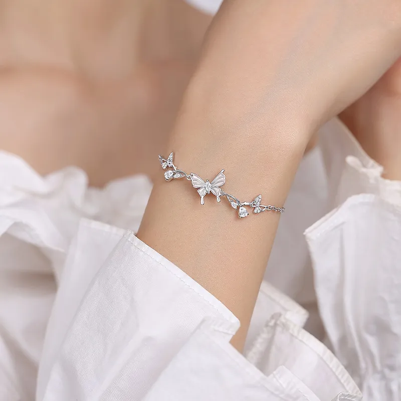 Ascending S925 Silver Bracelets Women's-5