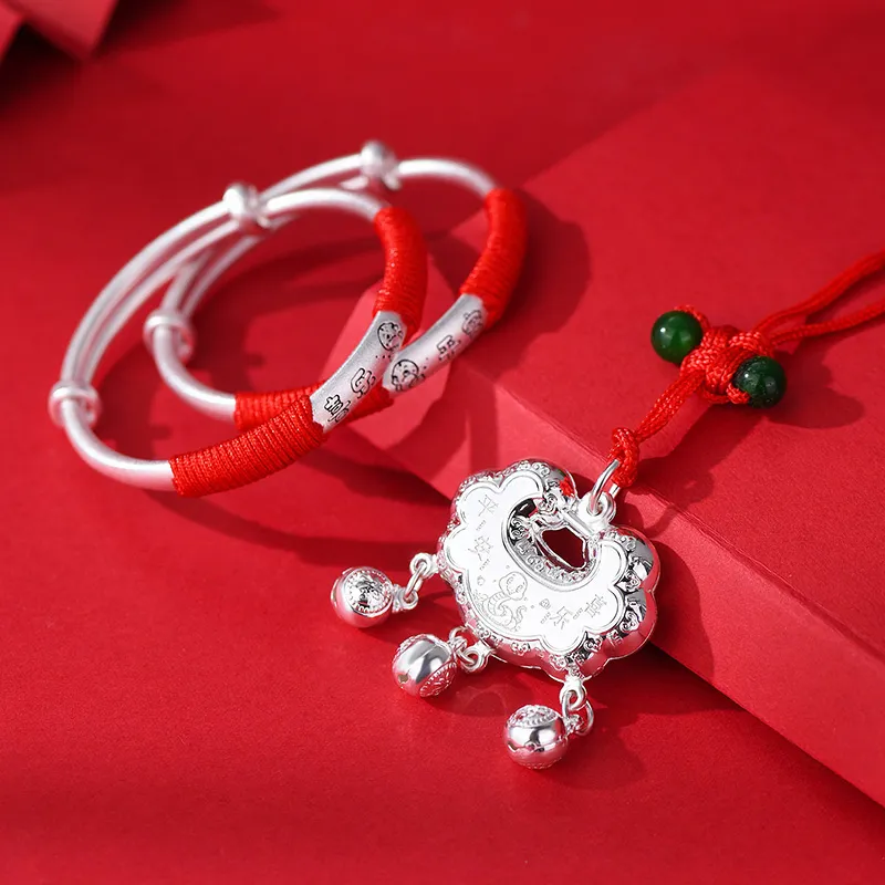 Ascending S999 Fine Silver Bangles Kids'-3