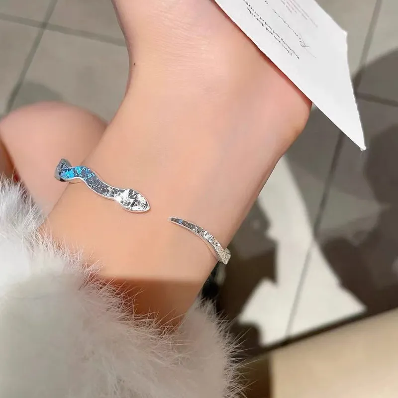 Ascending S999 Fine Silver Bangles Women's-3