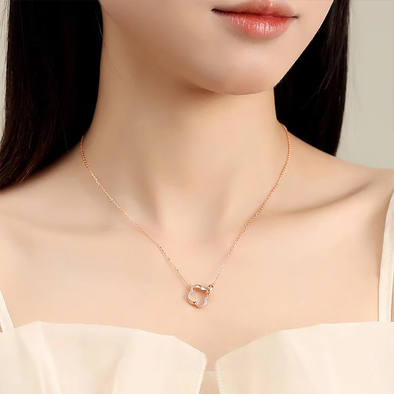 Ascending S925 Silver Necklaces Women's-6