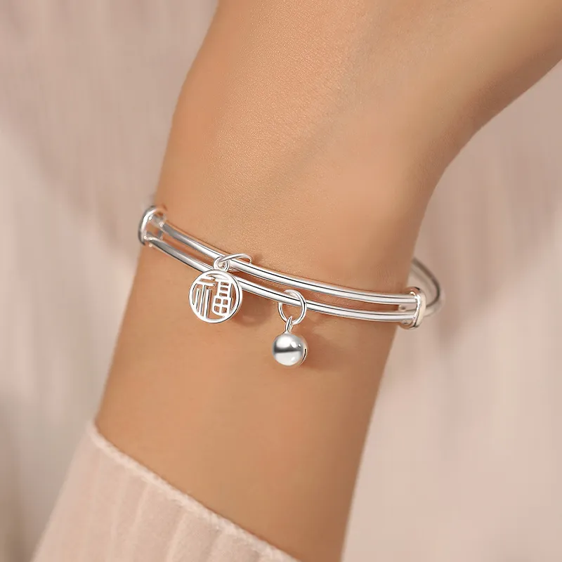 Ascending 999 Fine Silver Sterling Silver Bracelets Women's-4