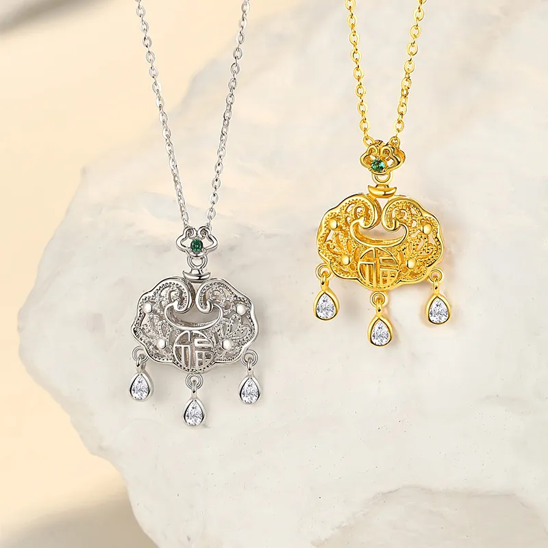 Ascending S925 Silver Necklaces Women's-1