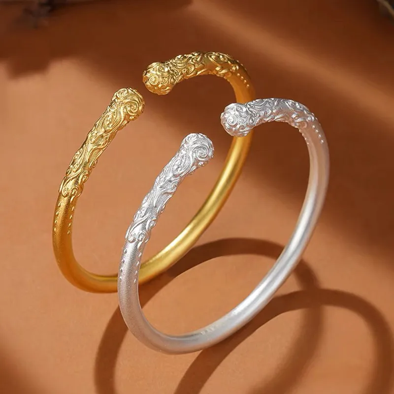 Ascending S999 Fine Silver Sterling Silver Bracelets Unisex-1