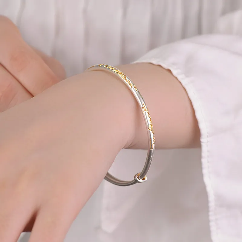 Ascending 999 Fine Silver Sterling Silver Bracelets Unisex-5