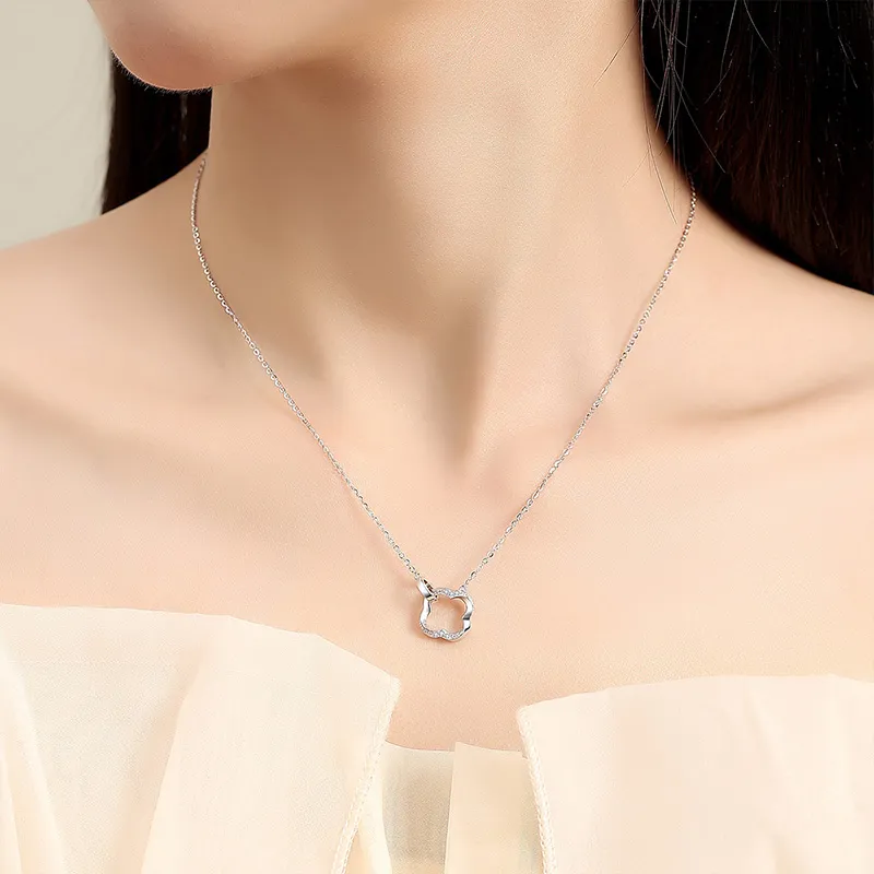 Ascending S925 Silver Necklaces Women's-2