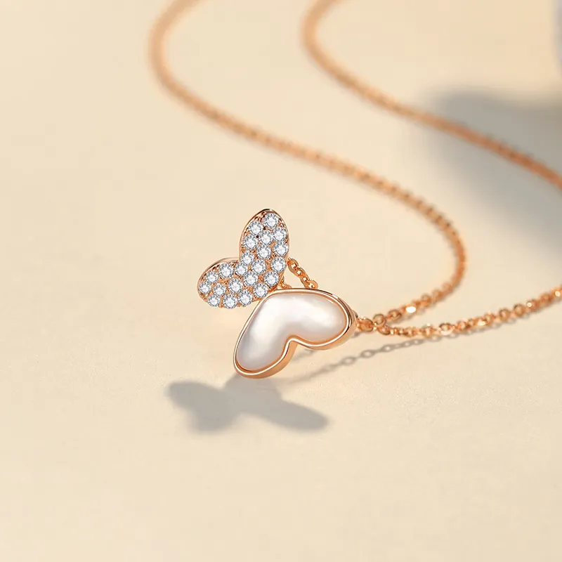 Ascending S925 Silver Necklaces Women's-8