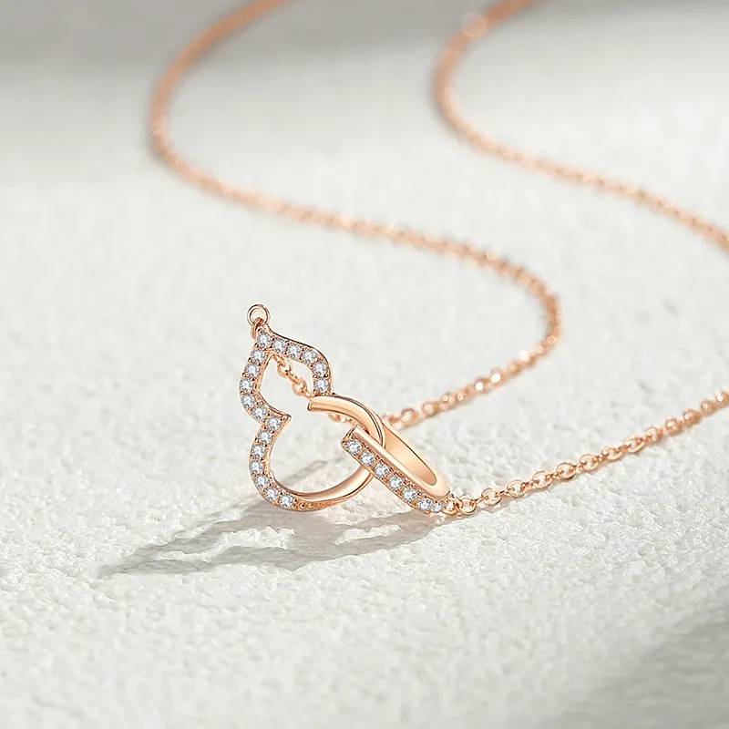 Ascending S925 Silver Necklaces Women's-5