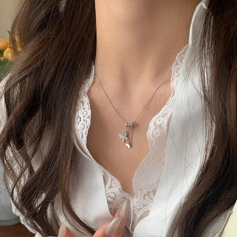 Ascending S925 Silver Necklaces Women's-5