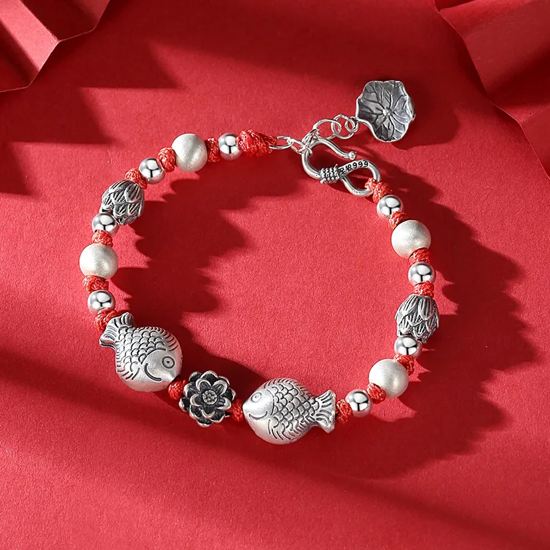 Ascending S999 Fine Silver Bracelets Unisex-4