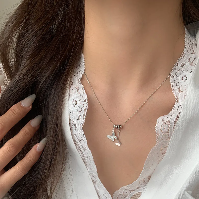 Ascending S925 Silver Necklaces Women's-3