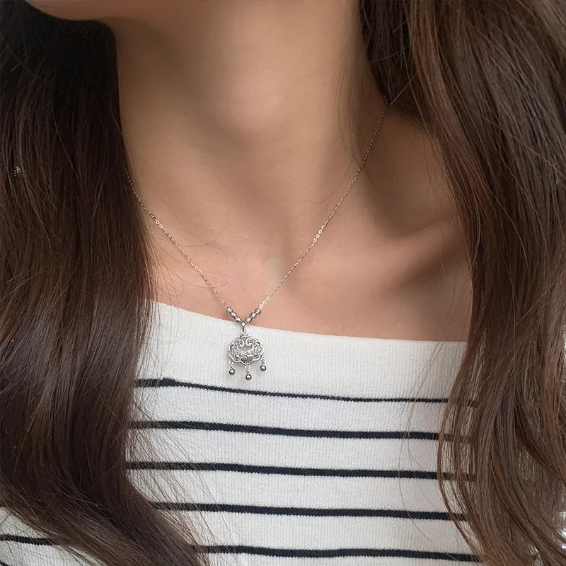 Ascending S925 Silver Necklaces Women's-4