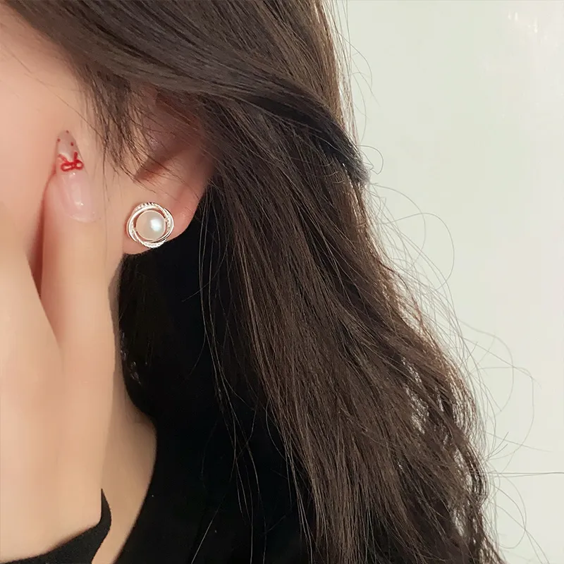 Ascending 999 Fine Silver Stud Earrings Women's-10