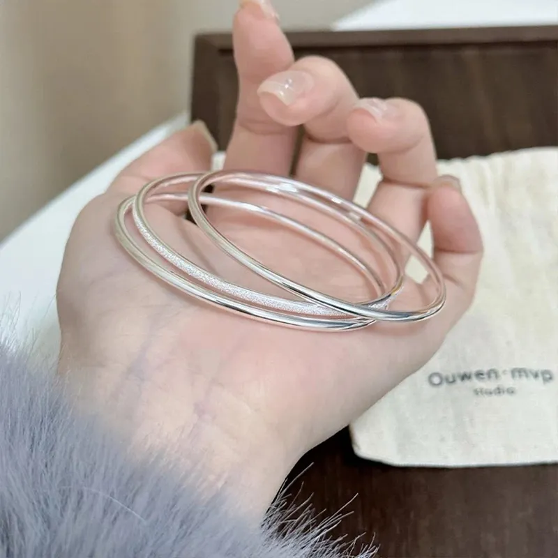 Ascending 999 Fine Silver Sterling Silver Bracelets Women's-3