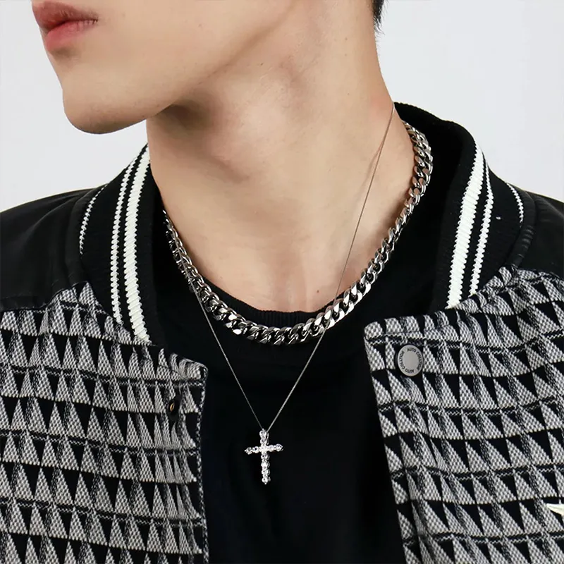 Ascending S925 Silver Necklaces Unisex-1