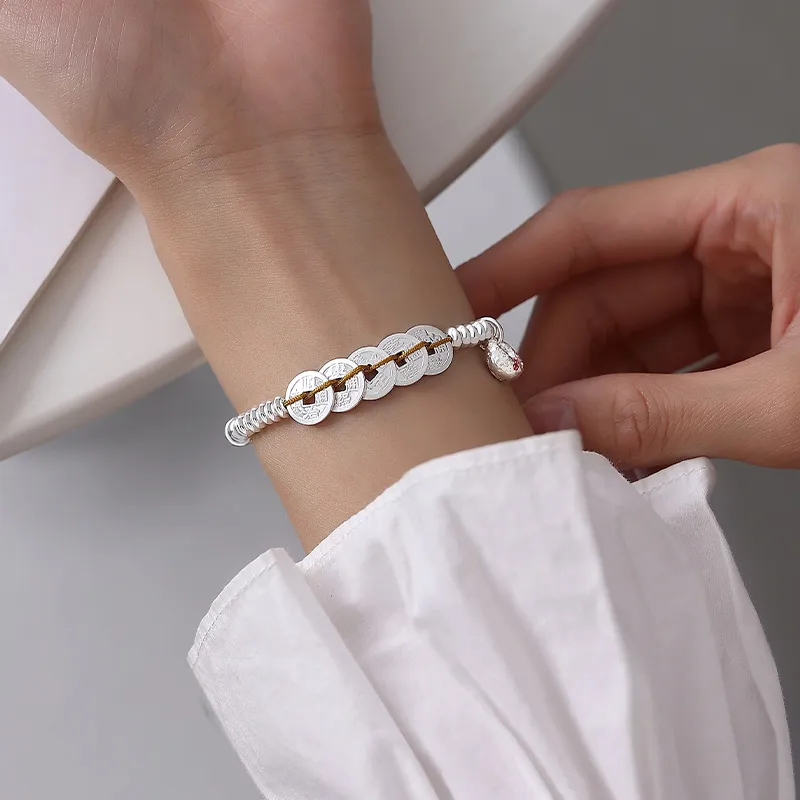 Ascending 925 Sterling Silver Bracelets Women's-3