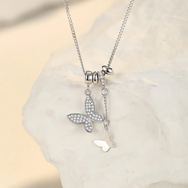 Ascending S925 Silver Necklaces Women's-1