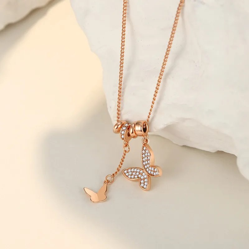 Ascending S925 Silver Necklaces Women's-7