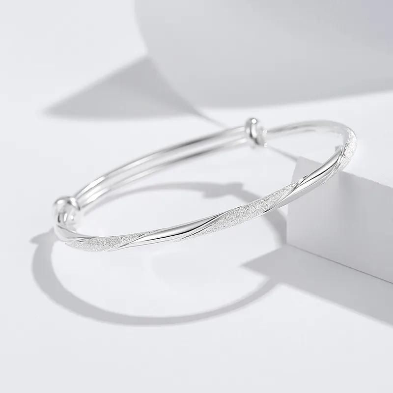 Ascending 999 Fine Silver Bangles Women's-1