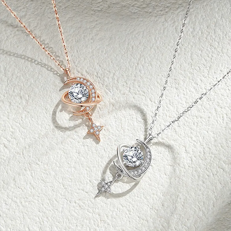 Ascending S925 Silver Necklaces Women's-1
