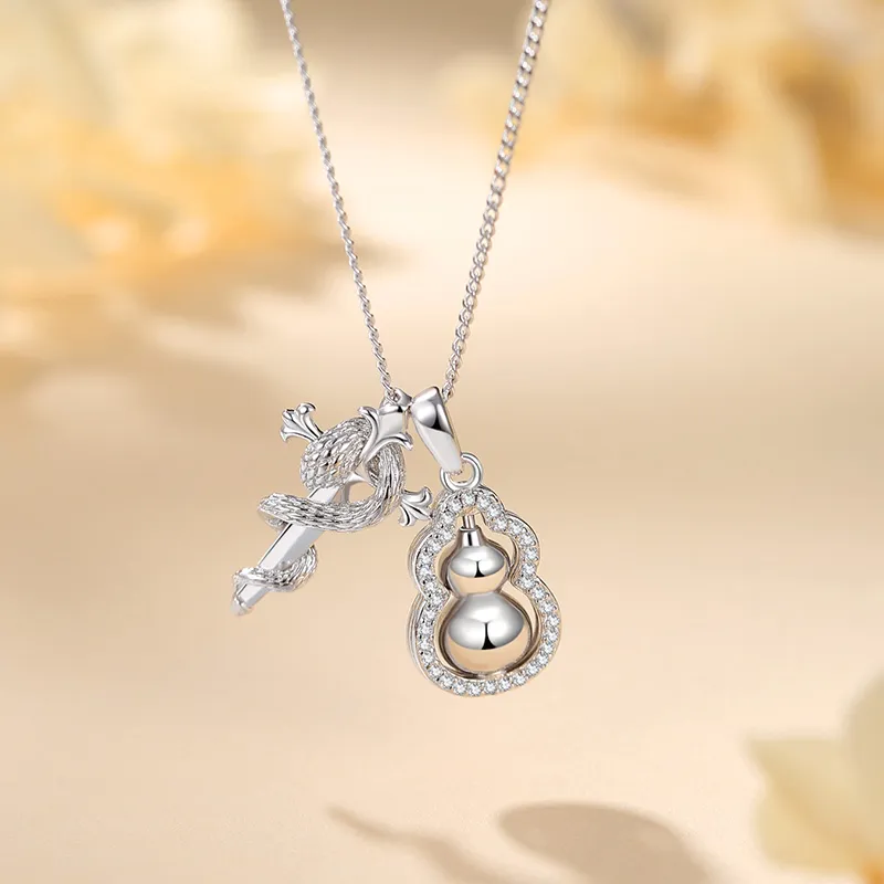 Ascending S925 Silver Necklaces Women's-2