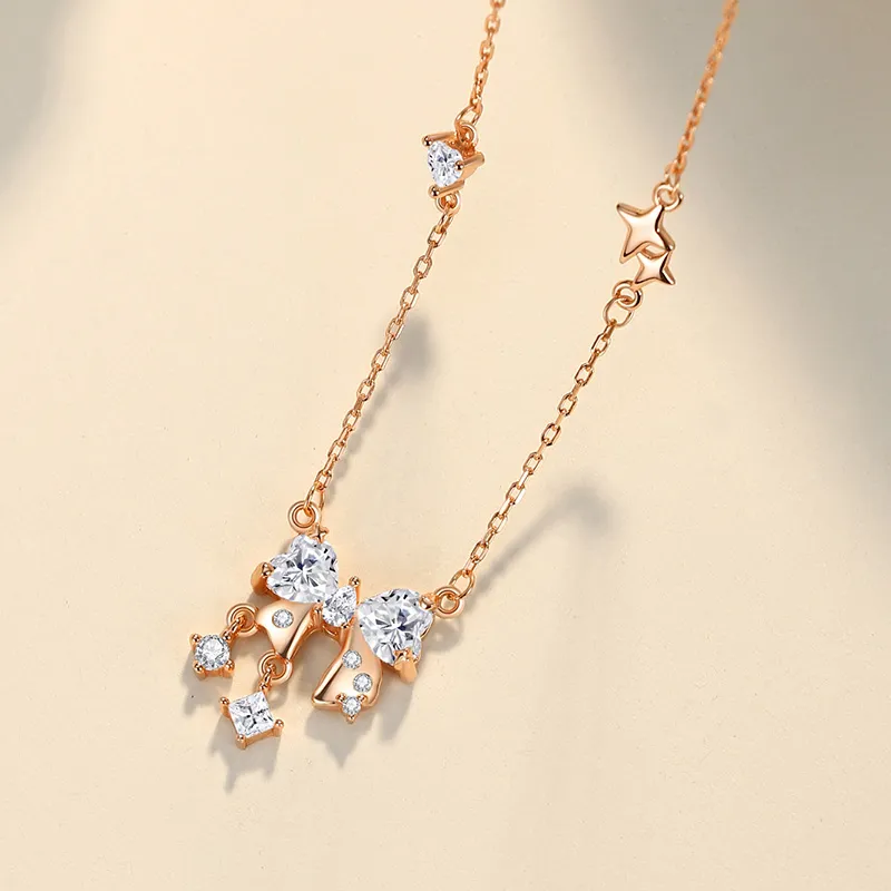 Ascending S925 Silver Necklaces Women's-9
