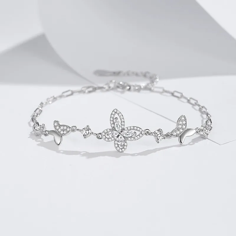 Ascending 925 Sterling Silver Bracelets Women's-2