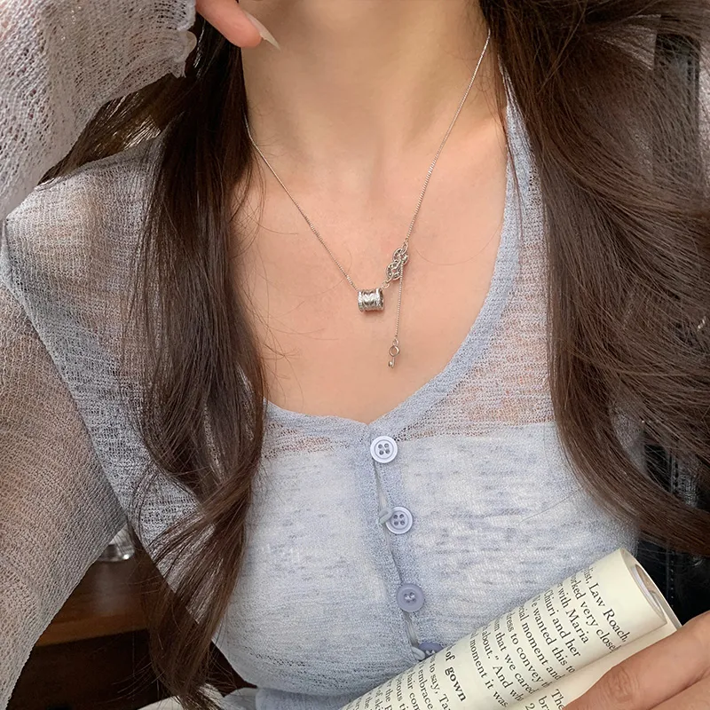 Ascending S925 Silver Necklaces Women's-5