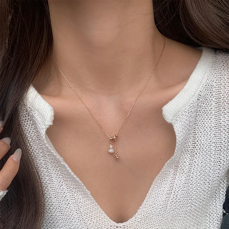 Ascending S925 Silver Necklaces Women's-9