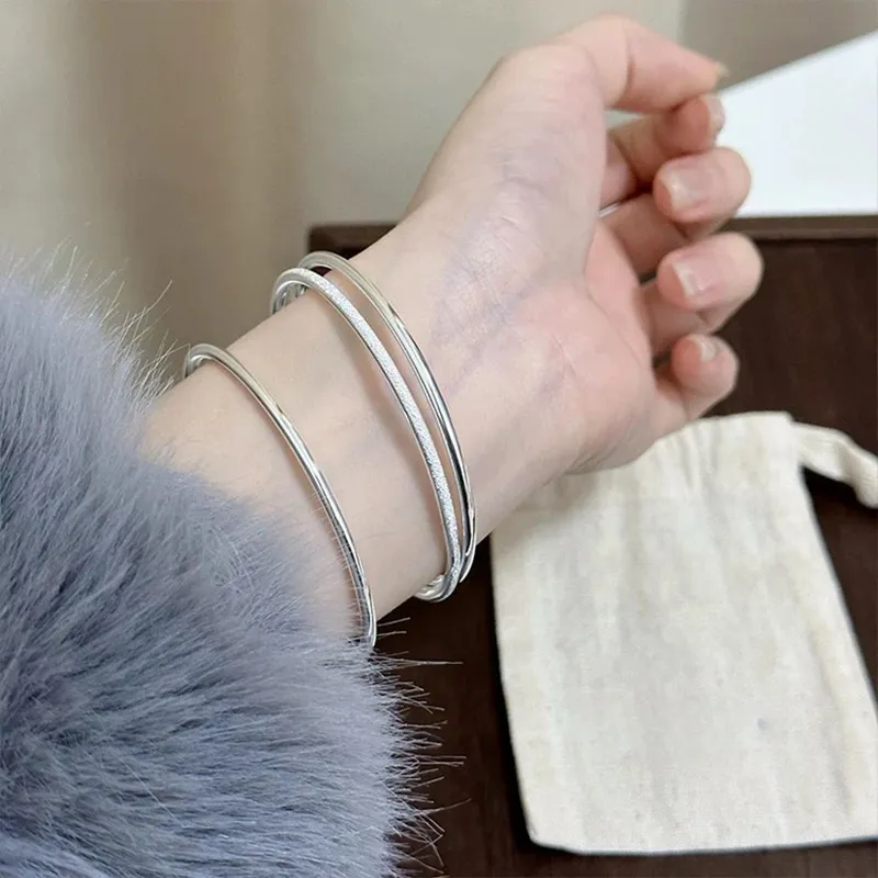 Ascending 999 Fine Silver Sterling Silver Bracelets Women's-5