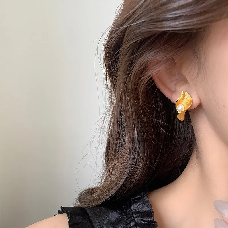 Ascending S925 Silver Stud Earrings Women's-8