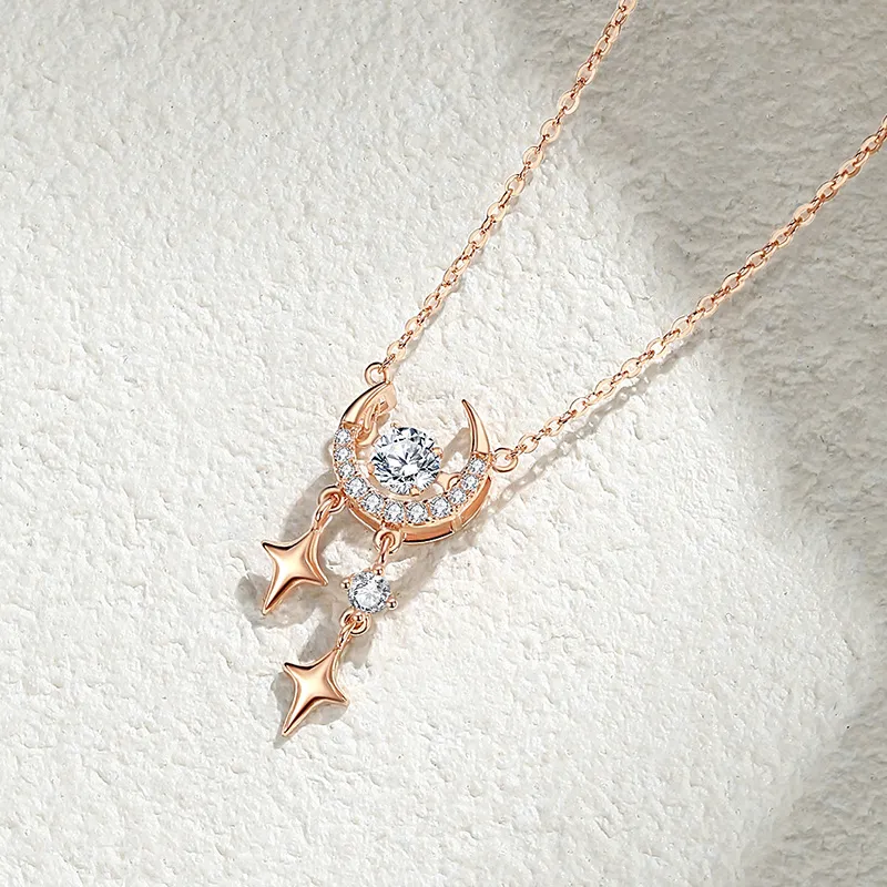 Ascending S925 Silver Necklaces Women's-7