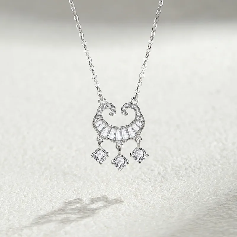 Ascending S925 Silver Necklaces Women's-1