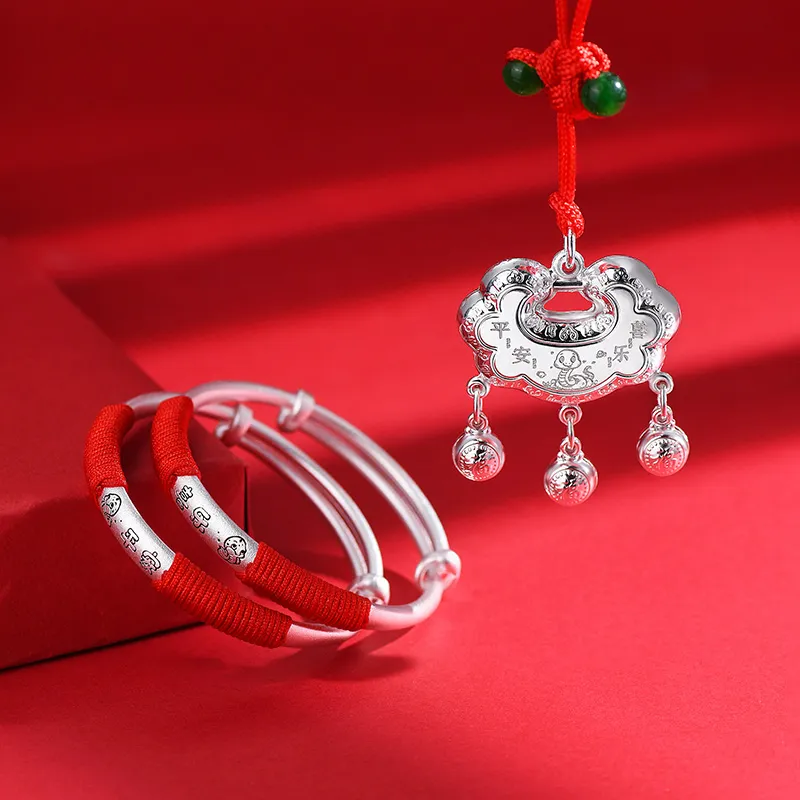 Ascending S999 Fine Silver Bangles Kids'-1