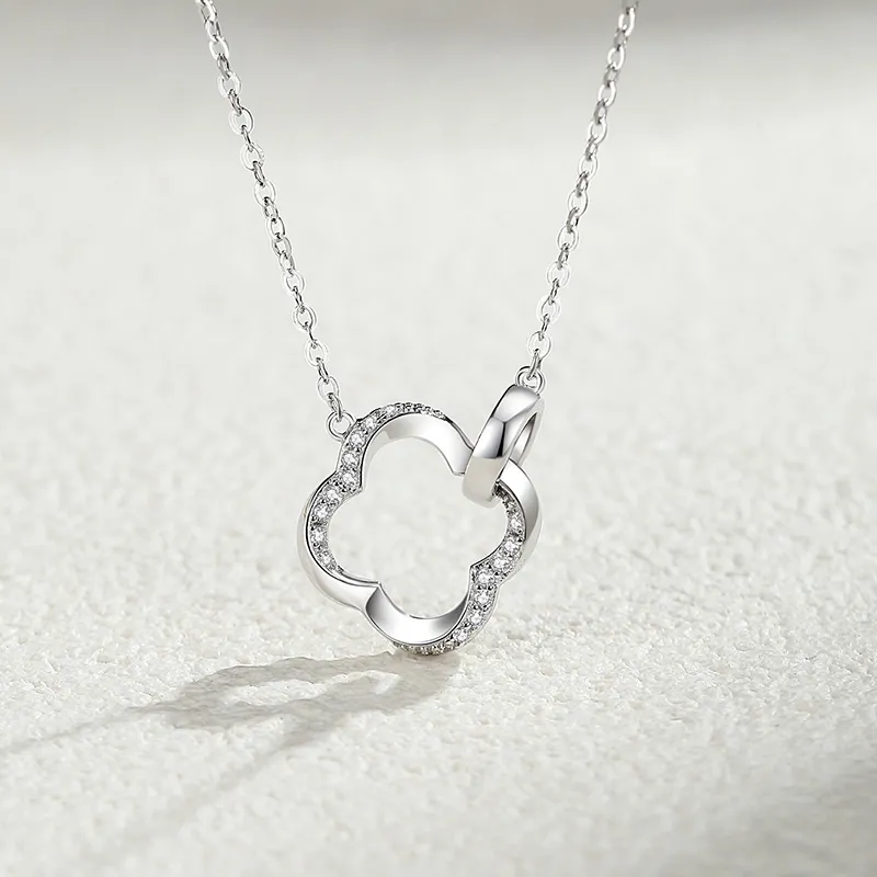 Ascending S925 Silver Necklaces Women's-3